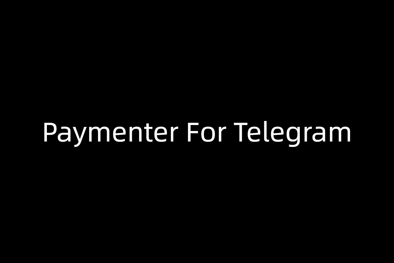Paymenter For Telegram